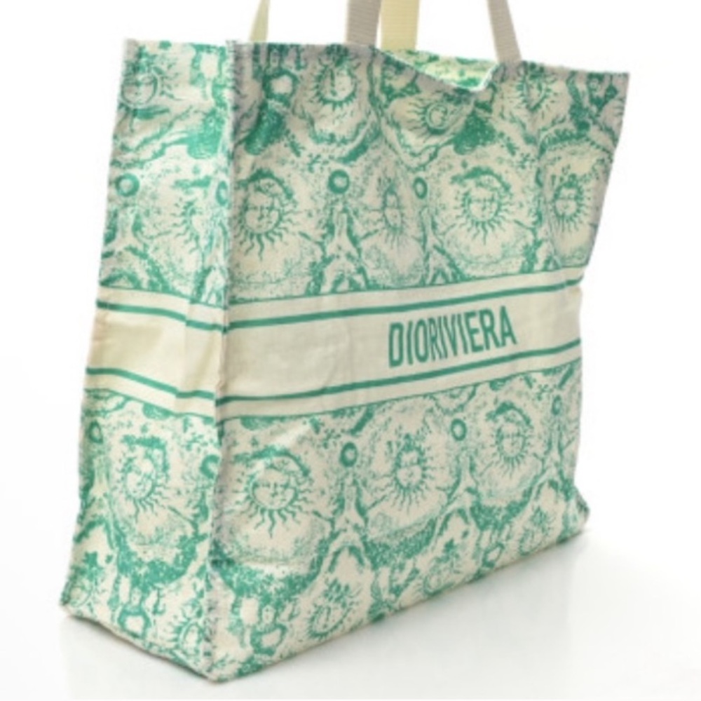 DIOR | Aquamarine Canvas Tote - Picture 5 of 7